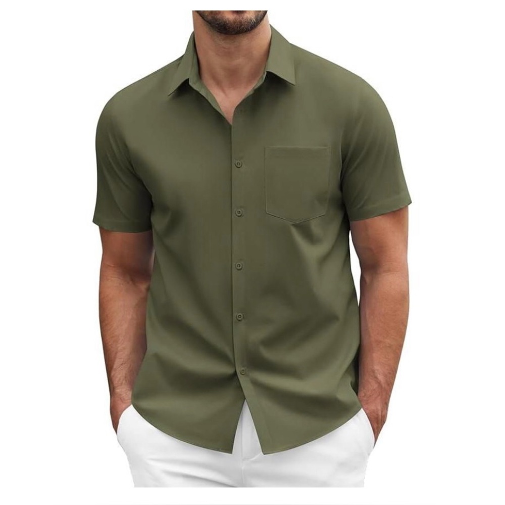 Men’s olive green shirt